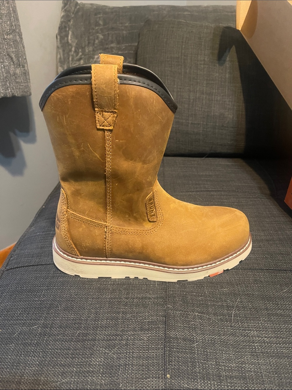 Brunt Bolduc 9” Brown Pull-On Waterproof Work Boot